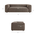Modway Auren 88 Inch Lattice Bouclé Upholstered Sofa