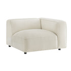 Modway Auren Lattice Bouclé Upholstered Modular Right-Facing Arm Chair