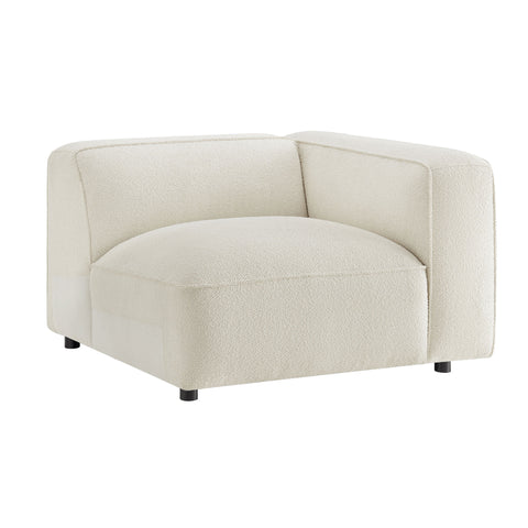 Modway Auren Lattice Bouclé Upholstered Modular Right-Facing Arm Chair
