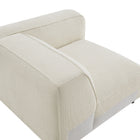 Modway Auren Lattice Bouclé Upholstered Modular Right-Facing Arm Chair