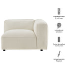 Modway Auren Lattice Bouclé Upholstered Modular Right-Facing Arm Chair