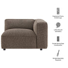 Modway Auren Lattice Bouclé Upholstered Modular Right-Facing Arm Chair