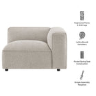 Modway Auren Lattice Bouclé Upholstered Modular Right-Facing Arm Chair