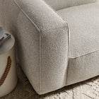 Modway Auren Lattice Bouclé Upholstered Modular Left-Facing Arm Chair