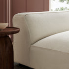 Modway Auren Lattice Bouclé Upholstered Modular Armless Chair