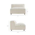 Modway Auren Lattice Bouclé Upholstered Modular Armless Chair