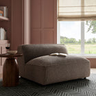 Modway Auren Lattice Bouclé Upholstered Modular Armless Chair