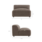 Modway Auren Lattice Bouclé Upholstered Modular Armless Chair