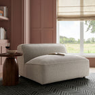 Modway Auren Lattice Bouclé Upholstered Modular Armless Chair