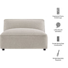 Modway Auren Lattice Bouclé Upholstered Modular Armless Chair