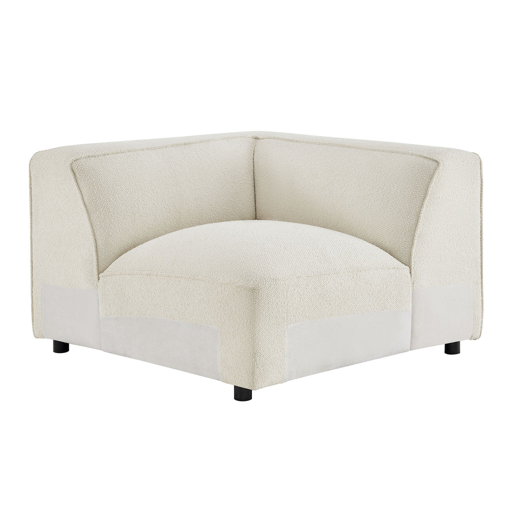 Modway Auren Lattice Bouclé Upholstered Modular Corner Chair