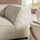 Modway Auren Lattice Bouclé Upholstered Modular Corner Chair