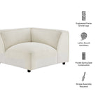 Modway Auren Lattice Bouclé Upholstered Modular Corner Chair