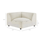 Modway Auren Lattice Bouclé Upholstered Modular Corner Chair