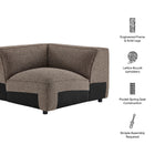 Modway Auren Lattice Bouclé Upholstered Modular Corner Chair