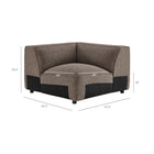 Modway Auren Lattice Bouclé Upholstered Modular Corner Chair
