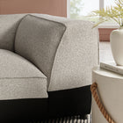 Modway Auren Lattice Bouclé Upholstered Modular Corner Chair