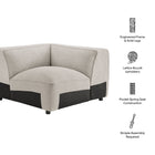 Modway Auren Lattice Bouclé Upholstered Modular Corner Chair