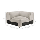 Modway Auren Lattice Bouclé Upholstered Modular Corner Chair