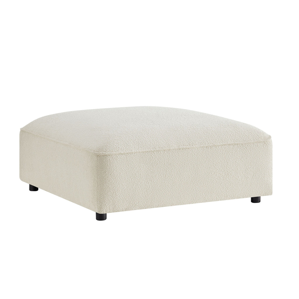 Modway Auren Lattice Bouclé Upholstered Ottoman