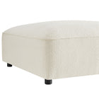 Modway Auren Lattice Bouclé Upholstered Ottoman
