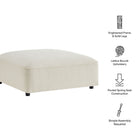 Modway Auren Lattice Bouclé Upholstered Ottoman