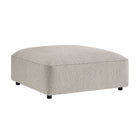 Modway Auren Lattice Bouclé Upholstered Ottoman