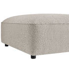 Modway Auren Lattice Bouclé Upholstered Ottoman