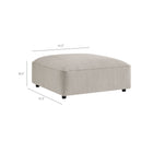 Modway Auren Lattice Bouclé Upholstered Ottoman