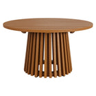 Modway Lane 31 Inch Round Outdoor Patio Teak Wood Coffee Table