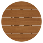 Modway Lane 31 Inch Round Outdoor Patio Teak Wood Coffee Table