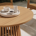 Modway Lane 31 Inch Round Outdoor Patio Teak Wood Coffee Table