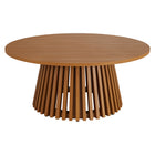 Modway Lane 39 Inch Round Outdoor Patio Teak Wood Coffee Table