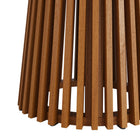 Modway Lane 39 Inch Round Outdoor Patio Teak Wood Dining Table