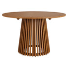 Modway Lane 47 Inch Round Outdoor Patio Teak Wood Dining Table