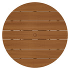 Modway Lane 47 Inch Round Outdoor Patio Teak Wood Dining Table