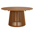 Modway Lane 55 Inch Round Outdoor Patio Teak Wood Dining Table