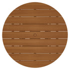 Modway Lane 55 Inch Round Outdoor Patio Teak Wood Dining Table