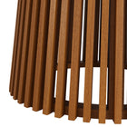 Modway Lane 55 Inch Round Outdoor Patio Teak Wood Dining Table