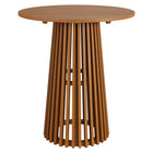 Modway Lane 35 Inch Round Outdoor Patio Teak Wood Bar Table