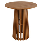 Modway Lane 35 Inch Round Outdoor Patio Teak Wood Bar Table