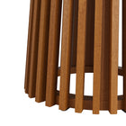 Modway Lane 35 Inch Round Outdoor Patio Teak Wood Bar Table