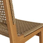 Modway Rowe Outdoor Patio Teak Wood Bar Chairs Set of 2