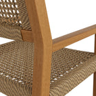 Modway Reed Outdoor Patio Teak Wood Rattan Dining Chair