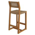Modway Reed 40 Inch Outdoor Patio Outdoor Teak Wood Counter Stool