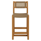 Modway Reed 40 Inch Outdoor Patio Outdoor Teak Wood Counter Stool