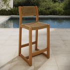 Modway Reed 40 Inch Outdoor Patio Outdoor Teak Wood Counter Stool