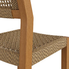 Modway Reed 44 Inch Outdoor Patio Outdoor Teak Wood Rattan Bar Stool