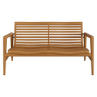 Modway Hayden 56 Inch Outdoor Patio Teak Wood Loveseat
