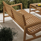 Modway Hayden 56 Inch Outdoor Patio Teak Wood Loveseat